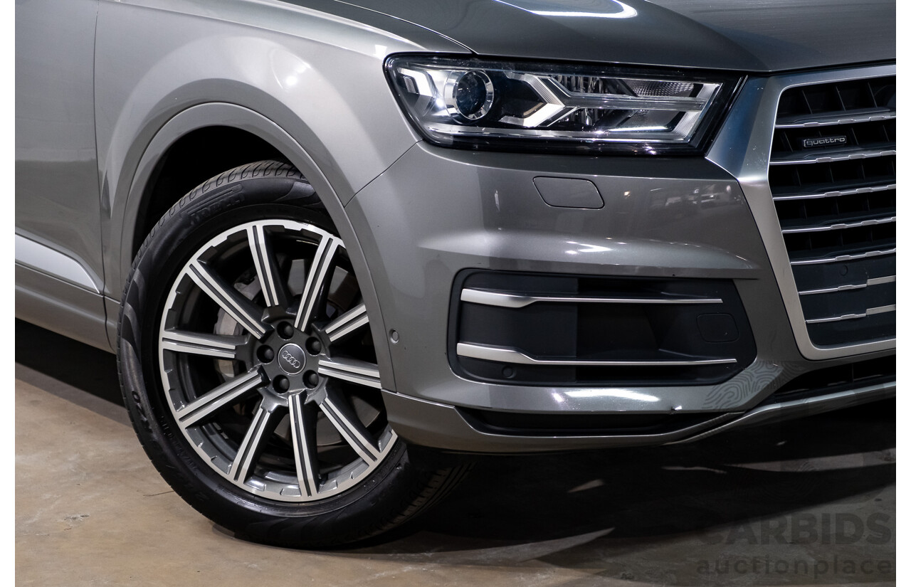 11/2015 Audi Q7 3.0 TDI Quattro (AWD) 4M 4d Wagon Graphite Grey Metallic Turbo Diesel V6 3.0L - 7 Seater