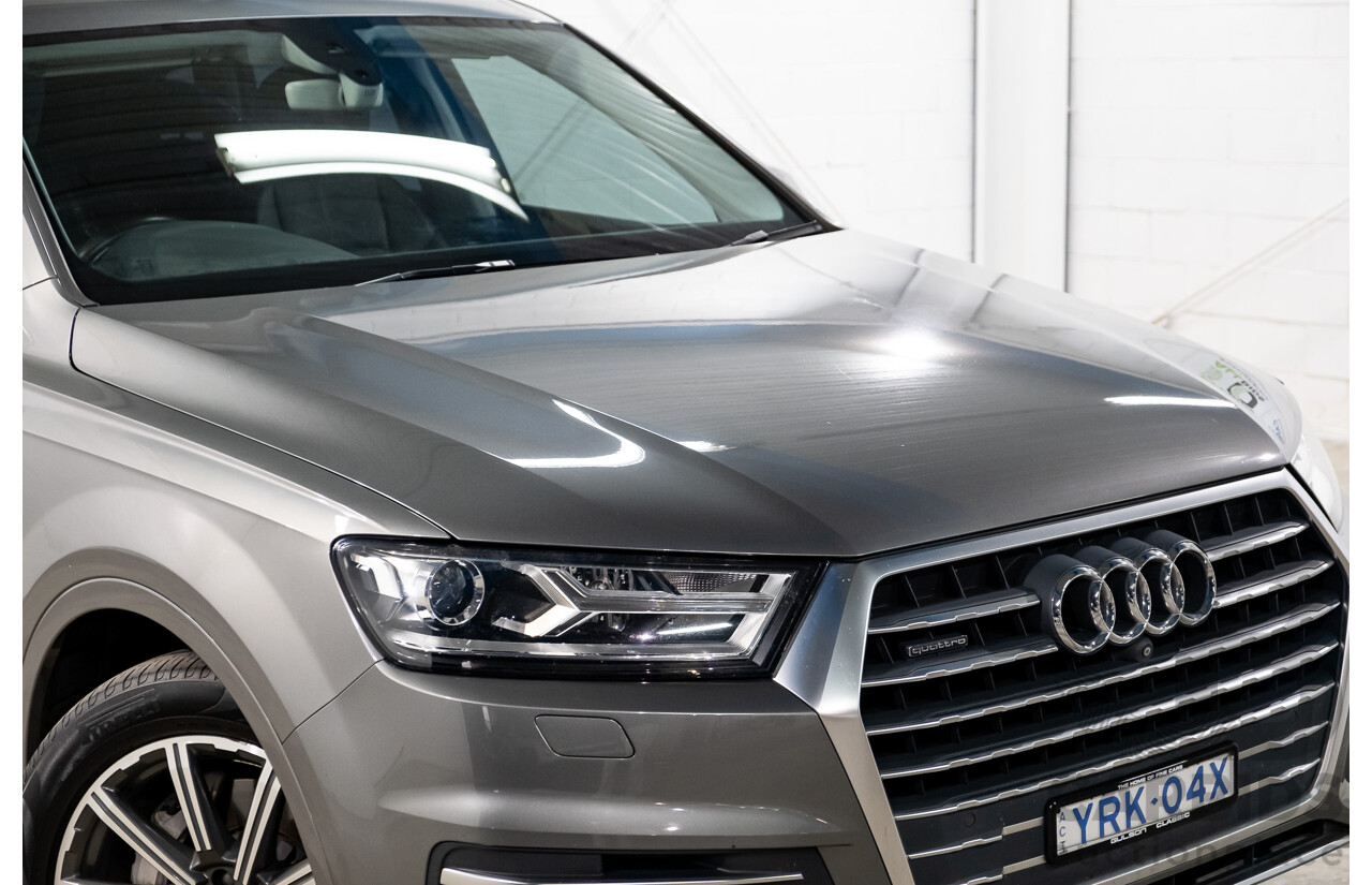 11/2015 Audi Q7 3.0 TDI Quattro (AWD) 4M 4d Wagon Graphite Grey Metallic Turbo Diesel V6 3.0L - 7 Seater