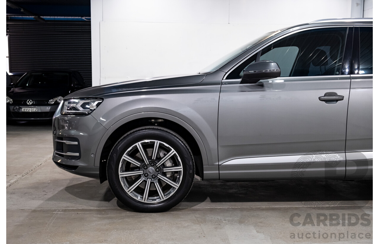 11/2015 Audi Q7 3.0 TDI Quattro (AWD) 4M 4d Wagon Graphite Grey Metallic Turbo Diesel V6 3.0L - 7 Seater