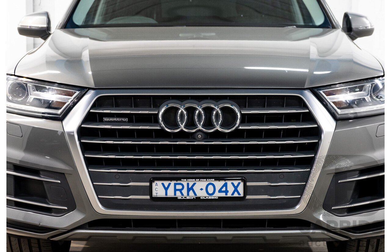11/2015 Audi Q7 3.0 TDI Quattro (AWD) 4M 4d Wagon Graphite Grey Metallic Turbo Diesel V6 3.0L - 7 Seater