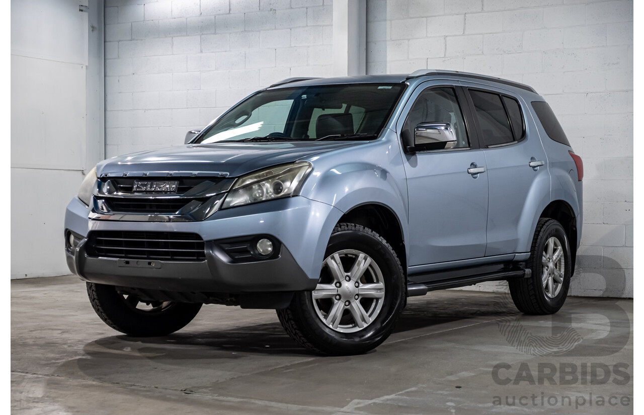 05/2016 Isuzu MU-X LS-T (4x4) UC MY15 4d Wagon Fjord Blue Metallic Turbo Diesel 3.0L