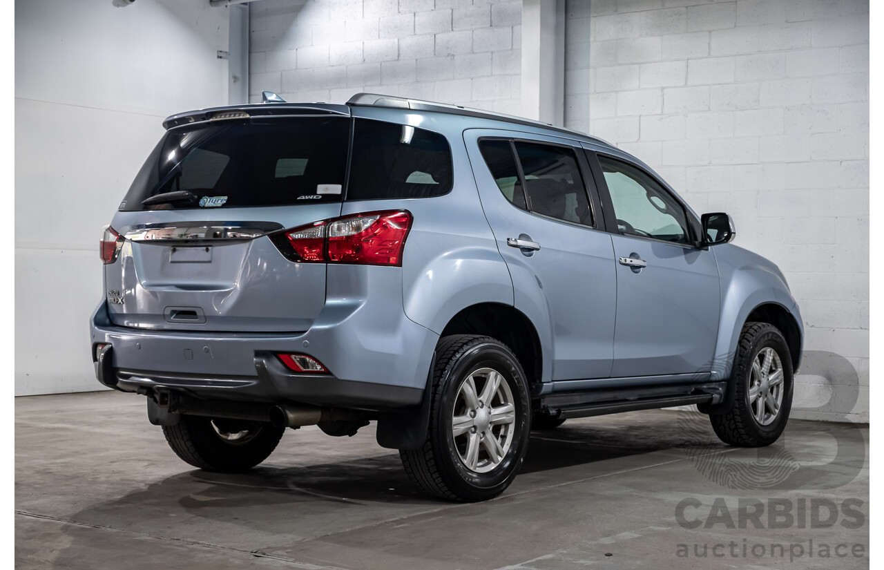 05/2016 Isuzu MU-X LS-T (4x4) UC MY15 4d Wagon Fjord Blue Metallic Turbo Diesel 3.0L