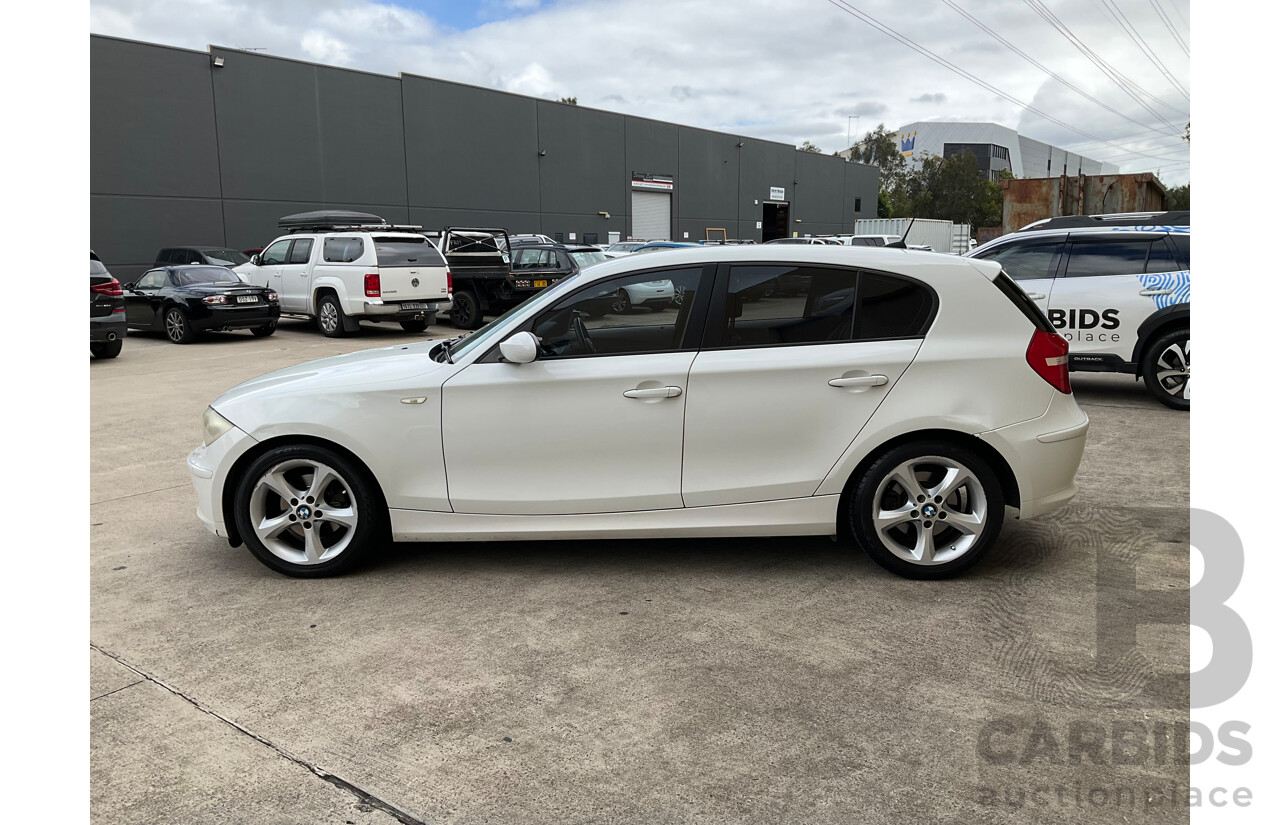 7/2008 BMW 120i E87 MY07 Upgrade 5d Hatchback White 2.0L