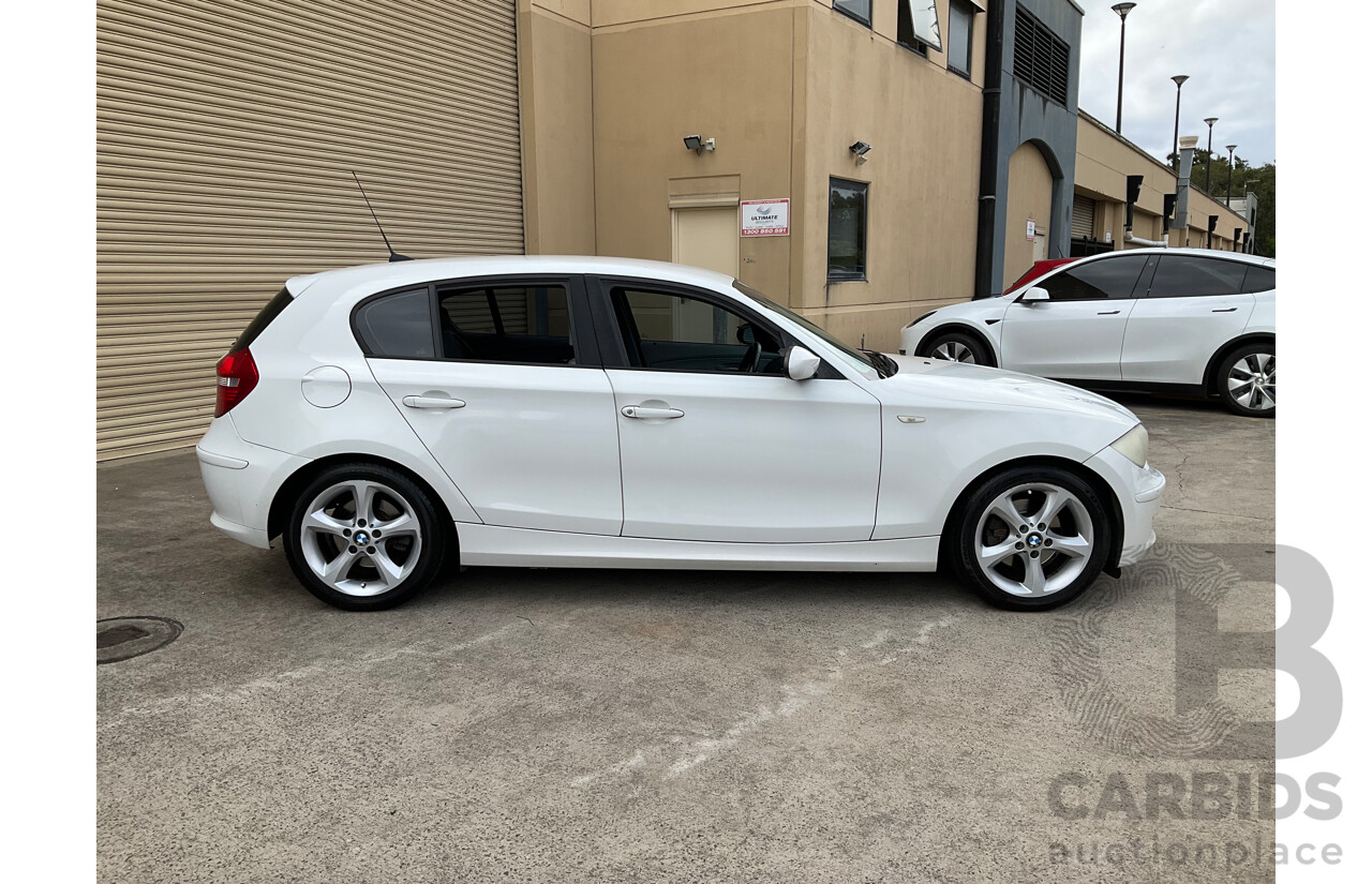 7/2008 BMW 120i E87 MY07 Upgrade 5d Hatchback White 2.0L
