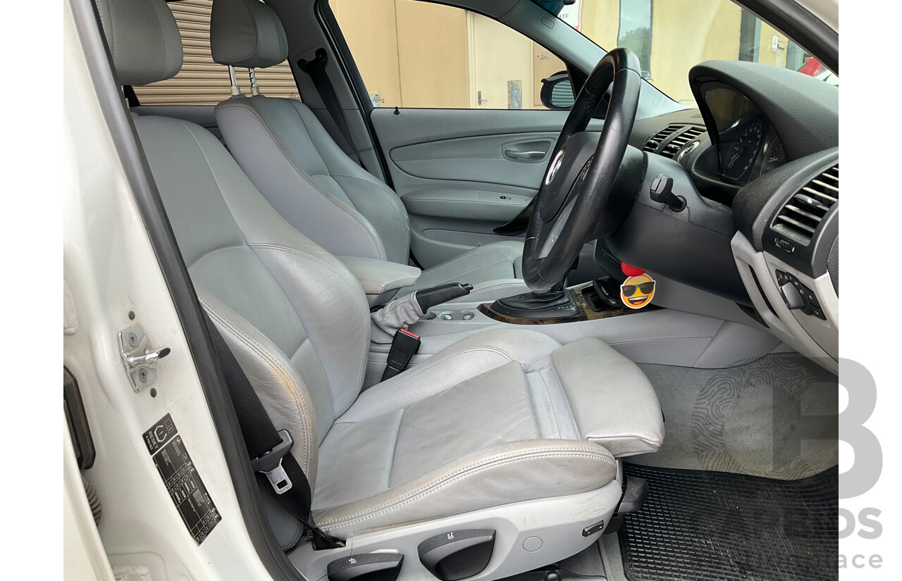 7/2008 BMW 120i E87 MY07 Upgrade 5d Hatchback White 2.0L