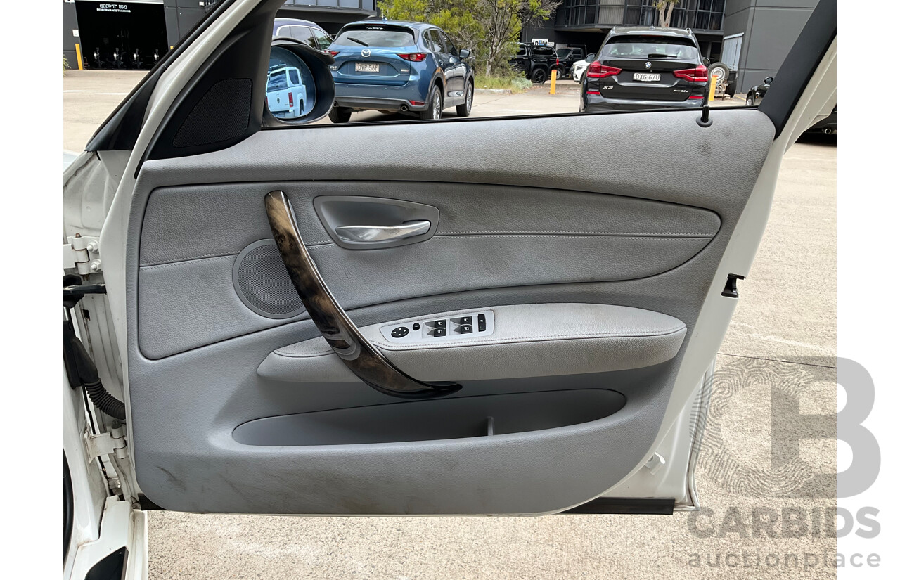 7/2008 BMW 120i E87 MY07 Upgrade 5d Hatchback White 2.0L