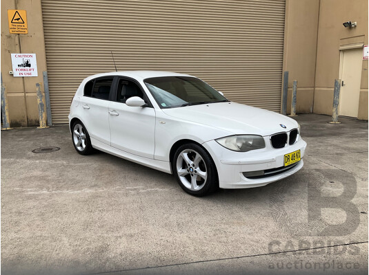 7/2008 BMW 120i E87 MY07 Upgrade 5d Hatchback White 2.0L
