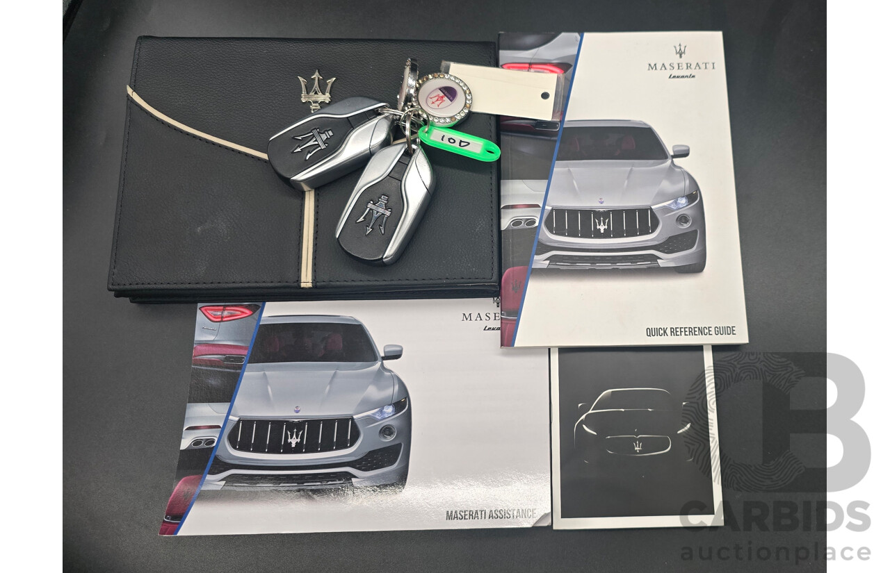 2/2017 Maserati Levante (AWD) M161 MY17 4d Wagon White Turbo Diesel V6 3.0L