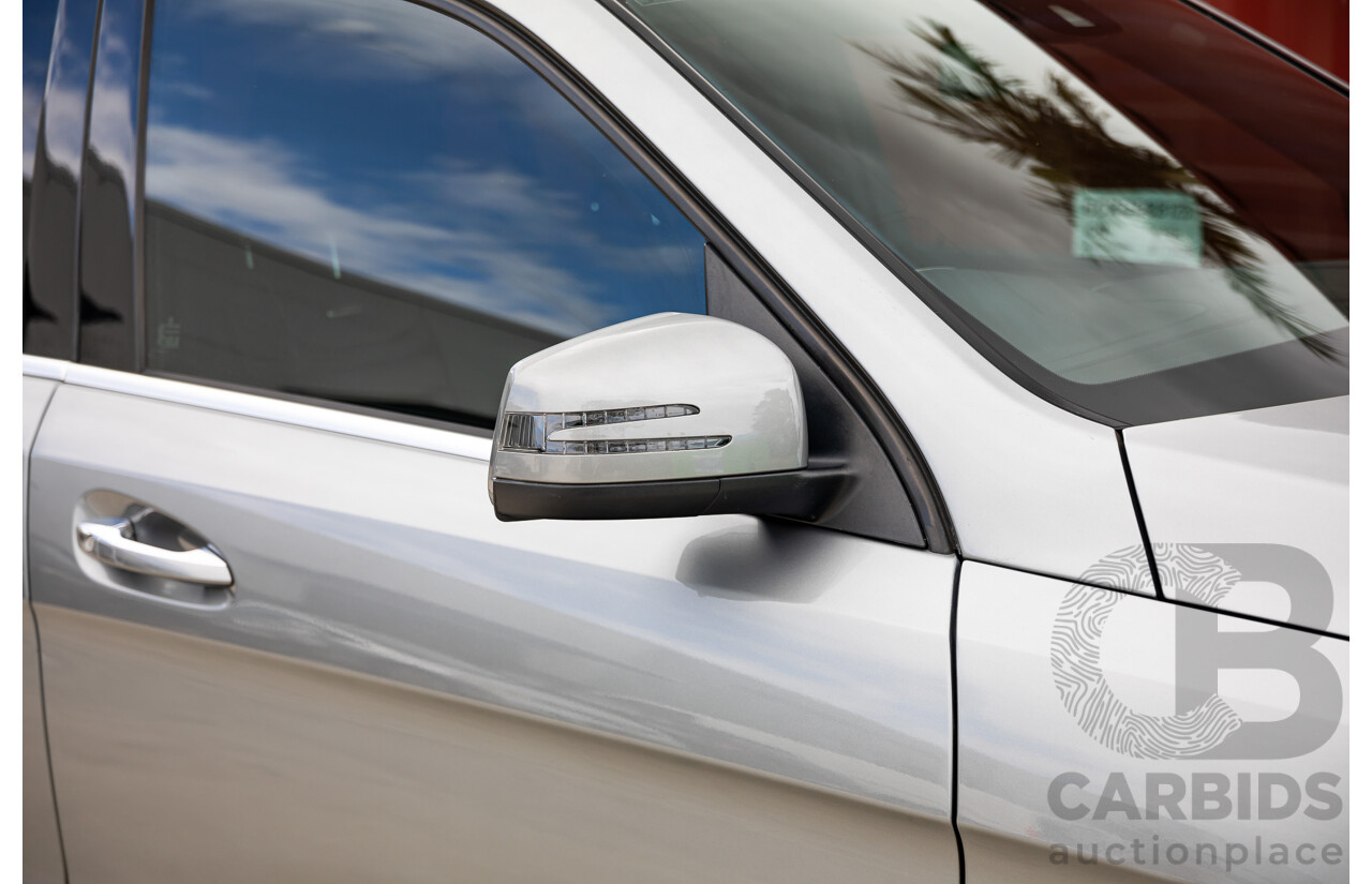 6/2012 Mercedes-Benz ML 63 AMG (4x4) 166 4d Wagon Palladium Silver Metallic Twin Turbo V8 5.5L