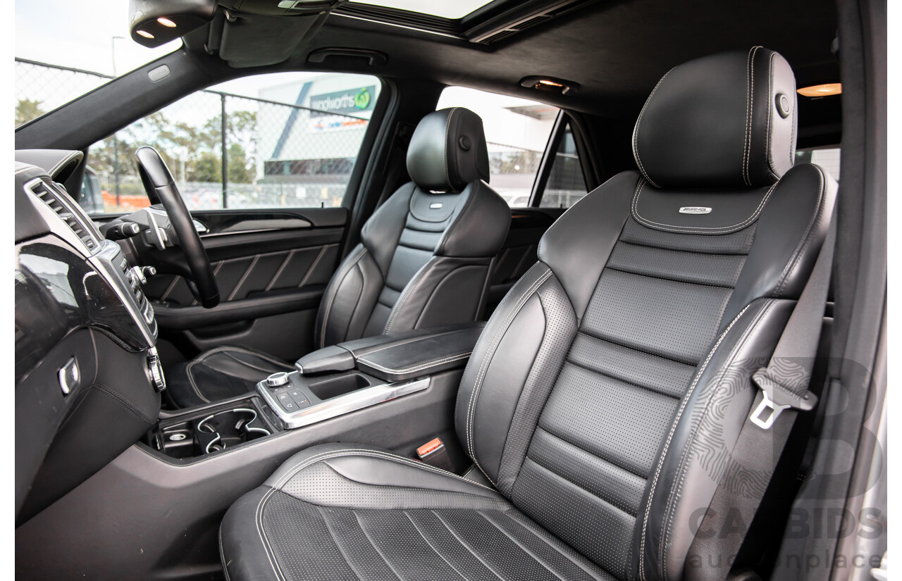 6/2012 Mercedes-Benz ML 63 AMG (4x4) 166 4d Wagon Palladium Silver Metallic Twin Turbo V8 5.5L