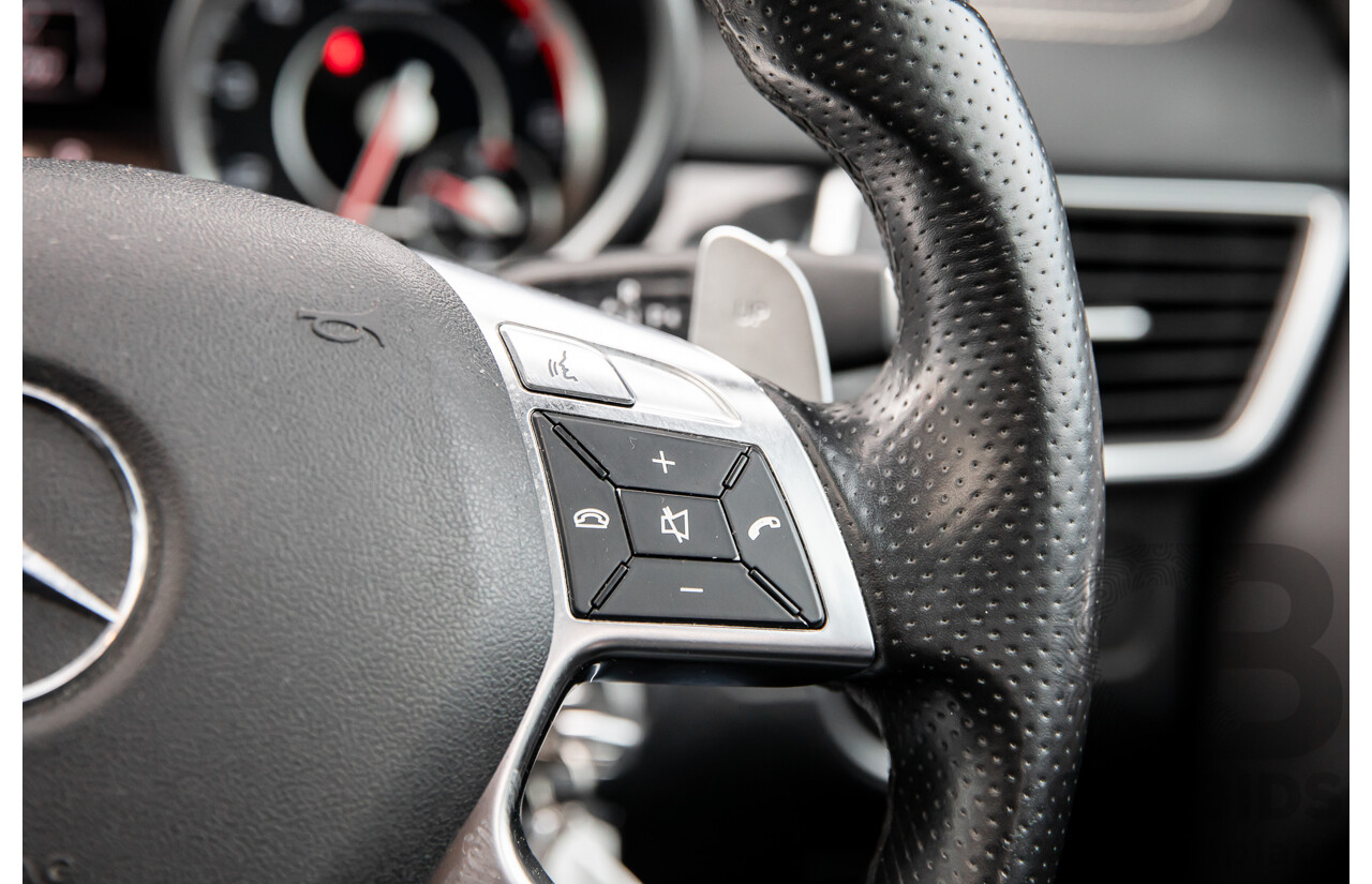 6/2012 Mercedes-Benz ML 63 AMG (4x4) 166 4d Wagon Palladium Silver Metallic Twin Turbo V8 5.5L