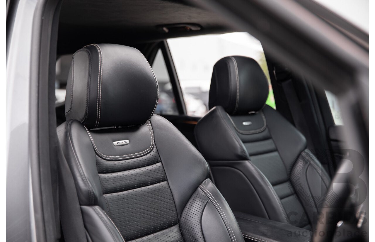 6/2012 Mercedes-Benz ML 63 AMG (4x4) 166 4d Wagon Palladium Silver Metallic Twin Turbo V8 5.5L