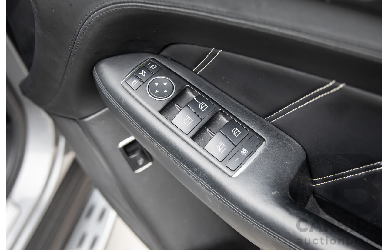 6/2012 Mercedes-Benz ML 63 AMG (4x4) 166 4d Wagon Palladium Silver Metallic Twin Turbo V8 5.5L