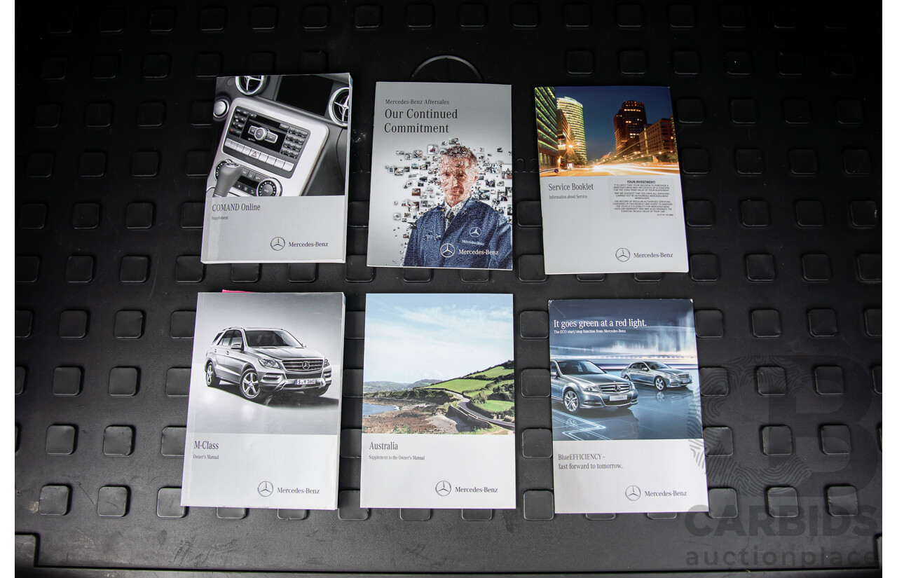 6/2012 Mercedes-Benz ML 63 AMG (4x4) 166 4d Wagon Palladium Silver Metallic Twin Turbo V8 5.5L