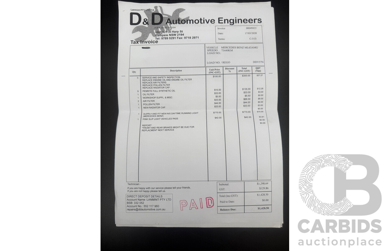 6/2012 Mercedes-Benz ML 63 AMG (4x4) 166 4d Wagon Palladium Silver Metallic Twin Turbo V8 5.5L