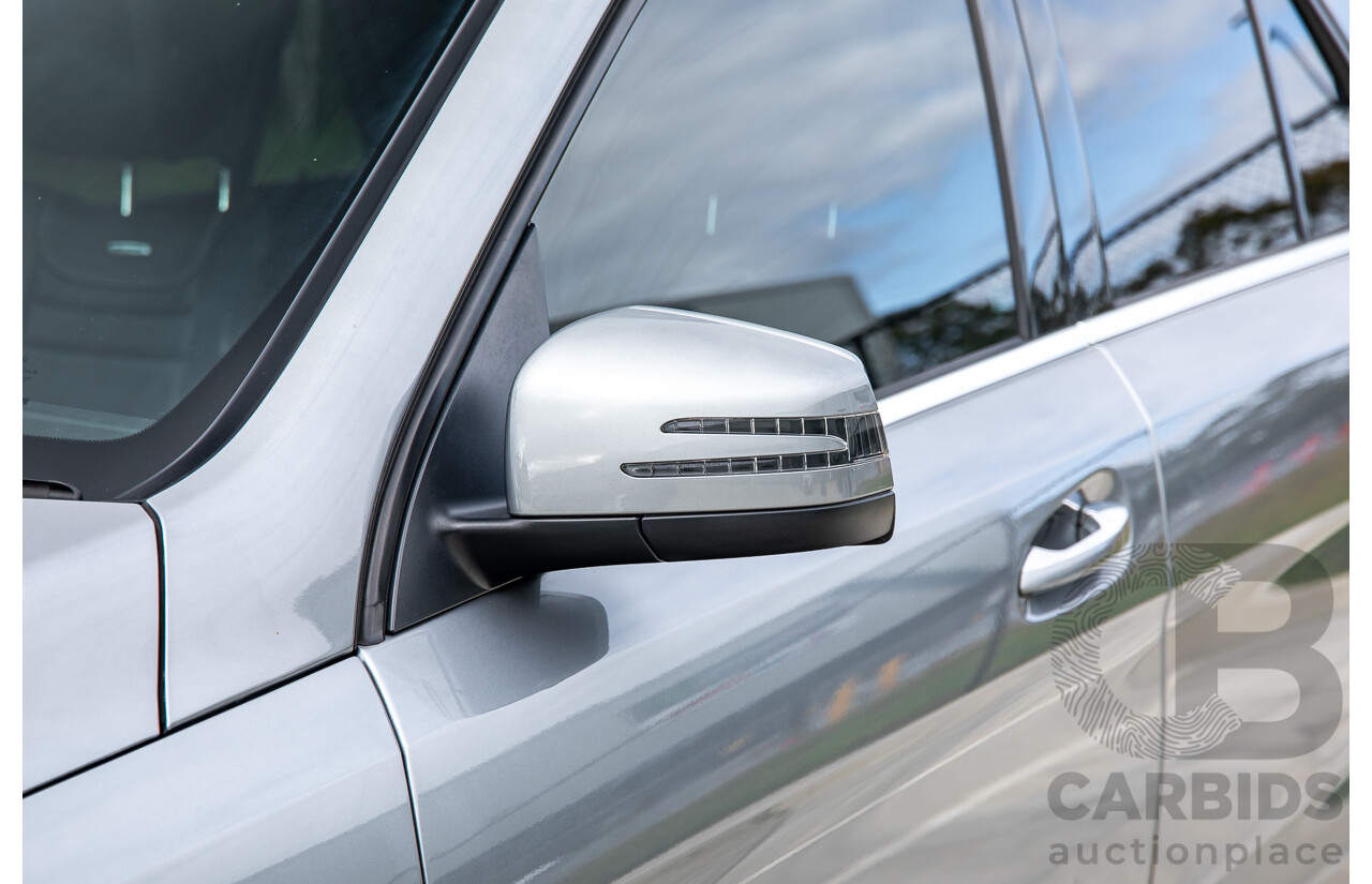 6/2012 Mercedes-Benz ML 63 AMG (4x4) 166 4d Wagon Palladium Silver Metallic Twin Turbo V8 5.5L