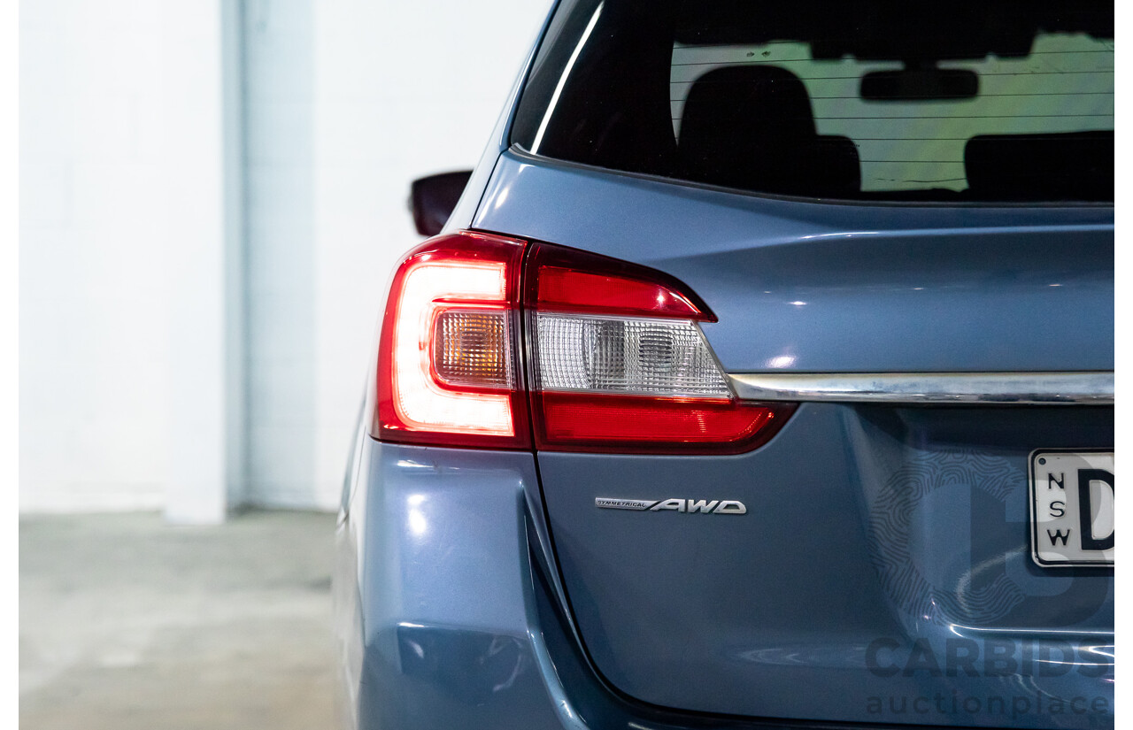 10/2017 Subaru Levorg 1.6 GT (AWD) AWD MY18 4D Wagon Steel Blue Grey Metallic Turbo 1.6L