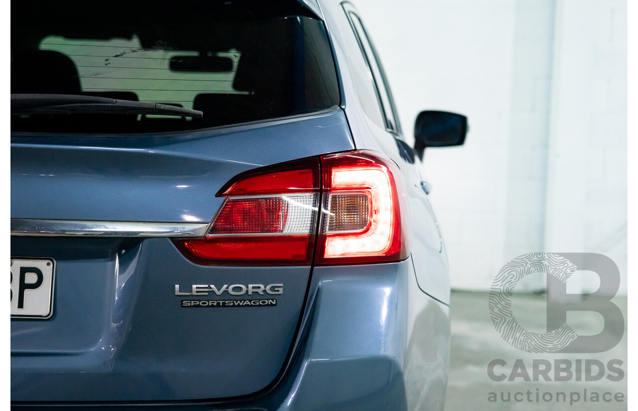 10/2017 Subaru Levorg 1.6 GT (AWD) AWD MY18 4D Wagon Steel Blue Grey Metallic Turbo 1.6L