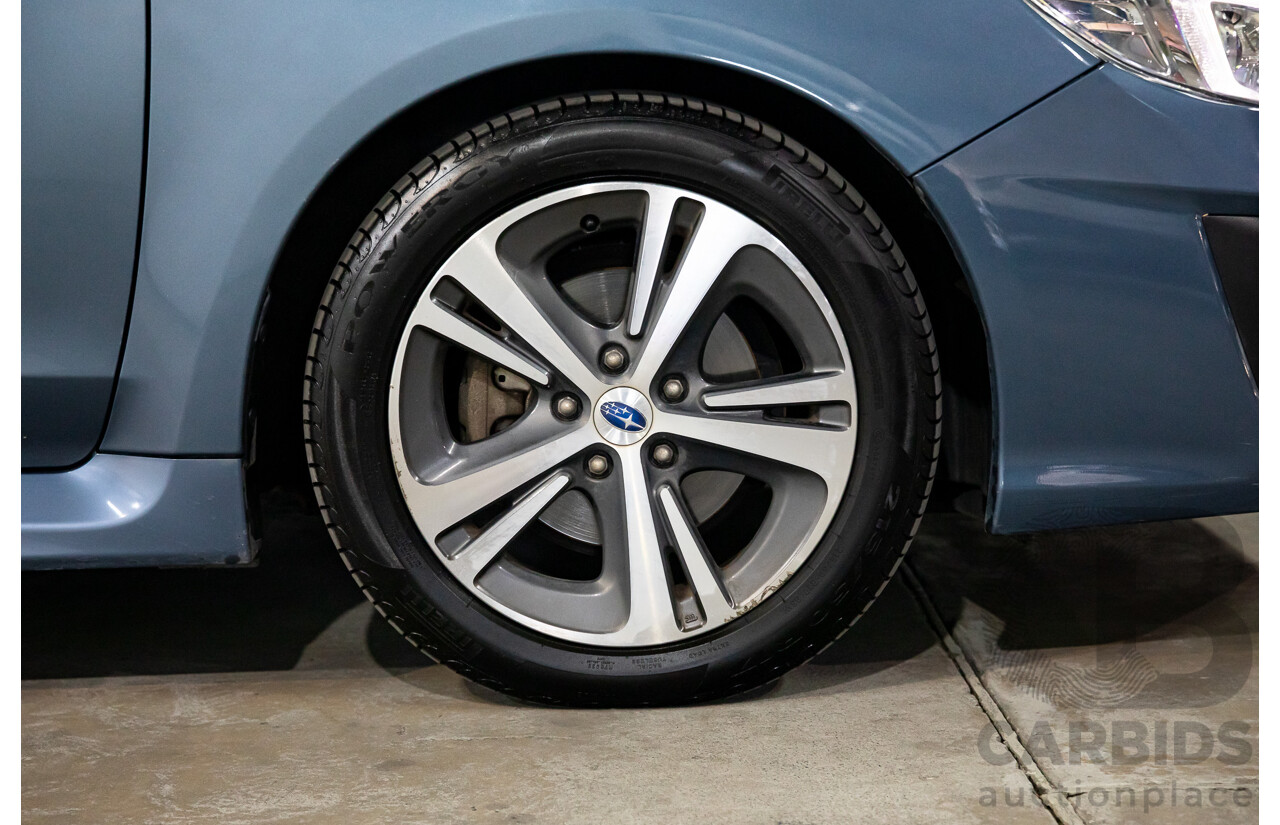 10/2017 Subaru Levorg 1.6 GT (AWD) AWD MY18 4D Wagon Steel Blue Grey Metallic Turbo 1.6L