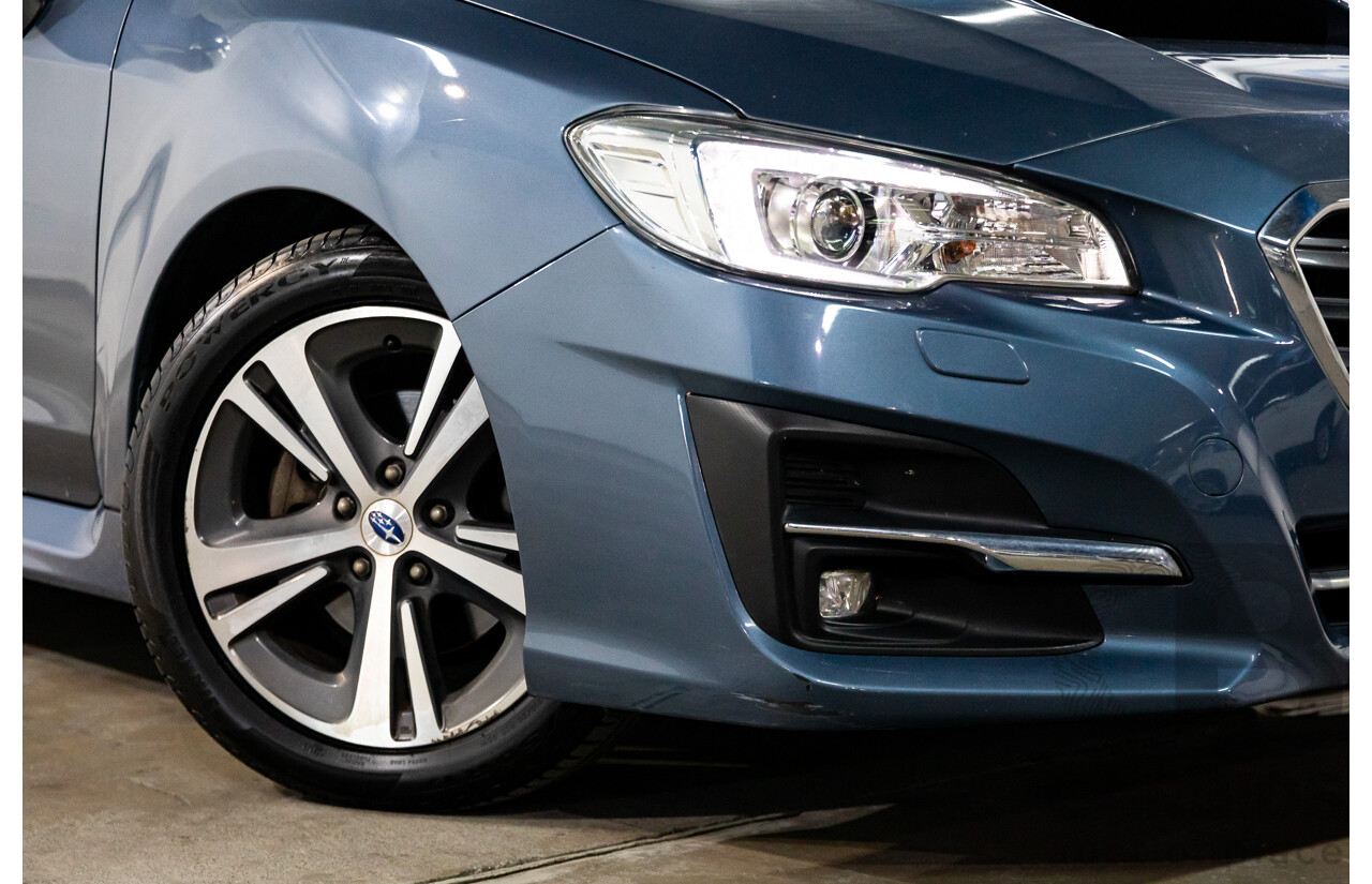 10/2017 Subaru Levorg 1.6 GT (AWD) AWD MY18 4D Wagon Steel Blue Grey Metallic Turbo 1.6L