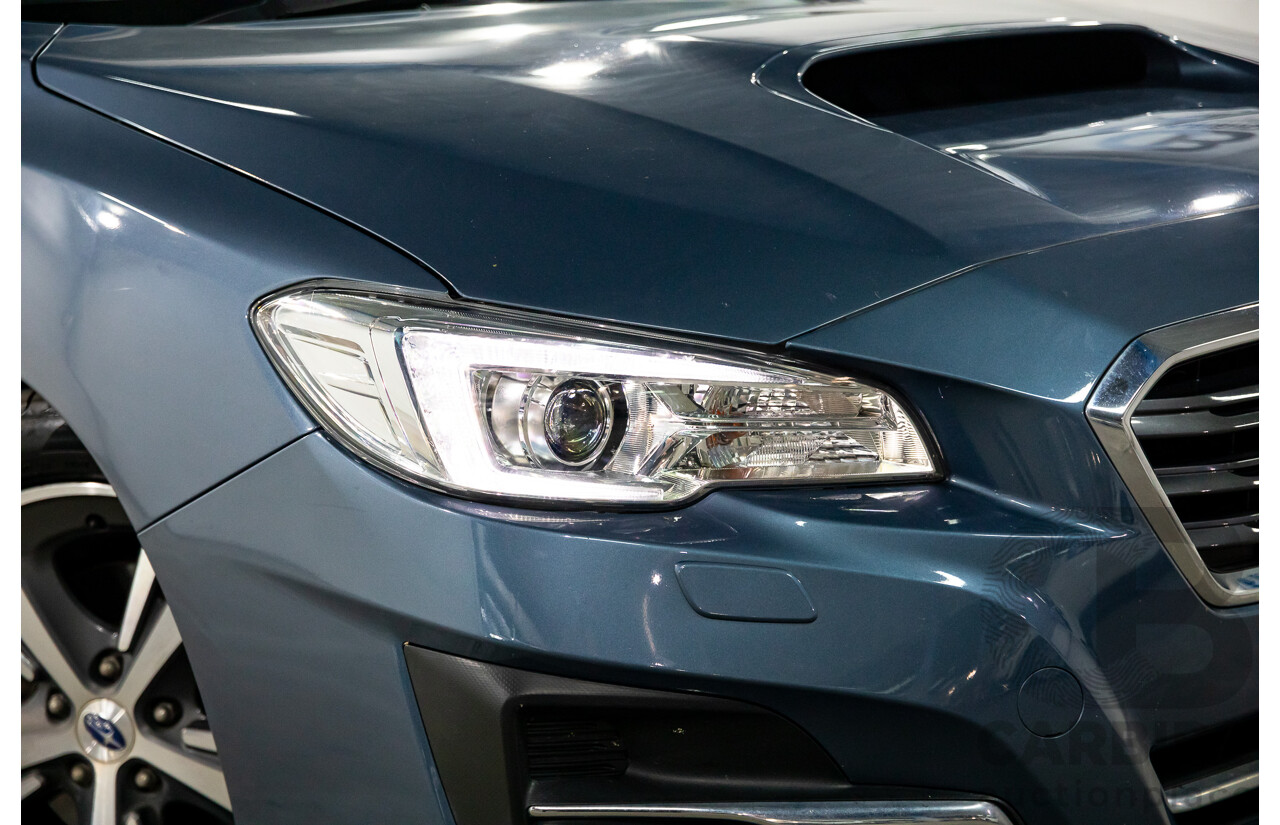 10/2017 Subaru Levorg 1.6 GT (AWD) AWD MY18 4D Wagon Steel Blue Grey Metallic Turbo 1.6L