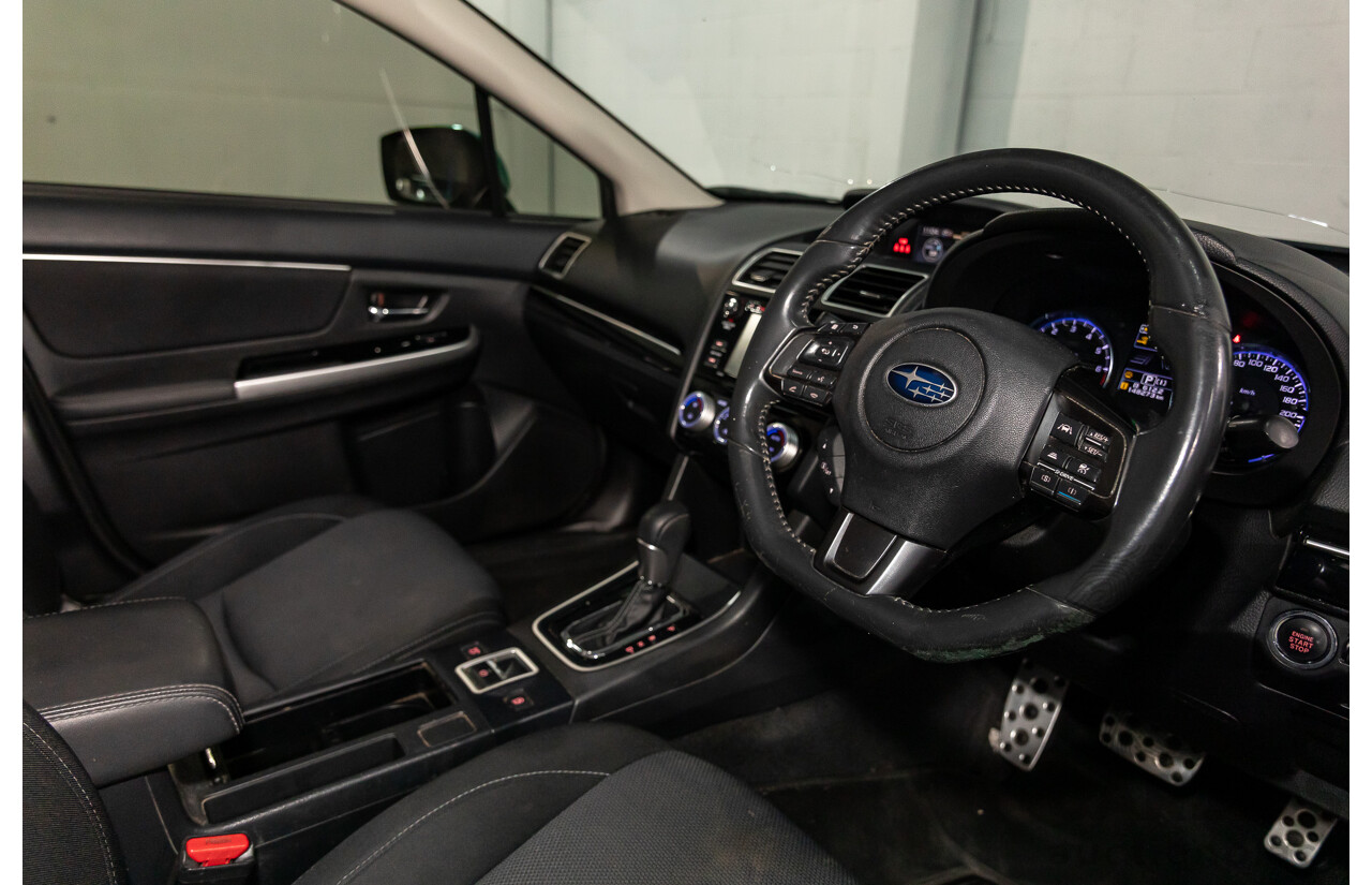 10/2017 Subaru Levorg 1.6 GT (AWD) AWD MY18 4D Wagon Steel Blue Grey Metallic Turbo 1.6L