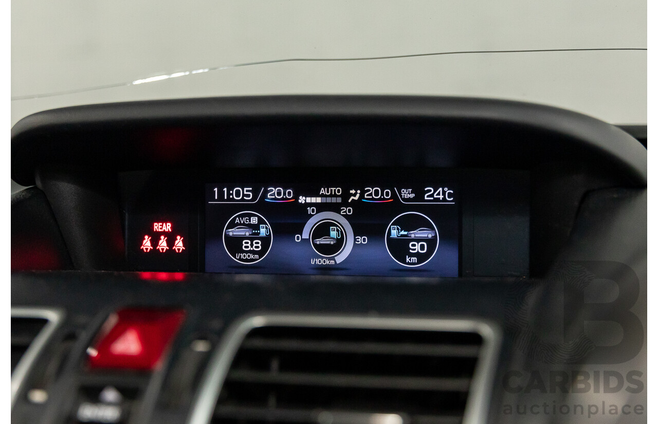 10/2017 Subaru Levorg 1.6 GT (AWD) AWD MY18 4D Wagon Steel Blue Grey Metallic Turbo 1.6L