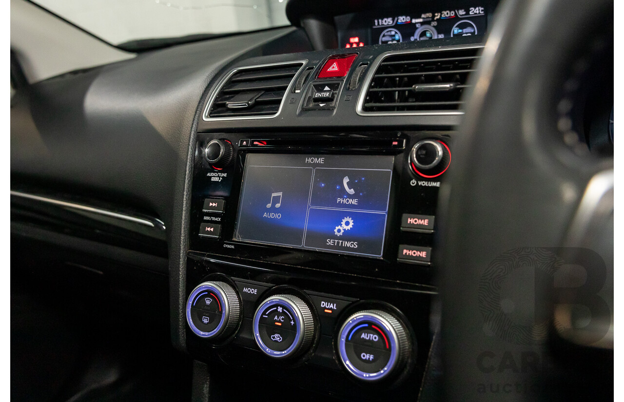 10/2017 Subaru Levorg 1.6 GT (AWD) AWD MY18 4D Wagon Steel Blue Grey Metallic Turbo 1.6L