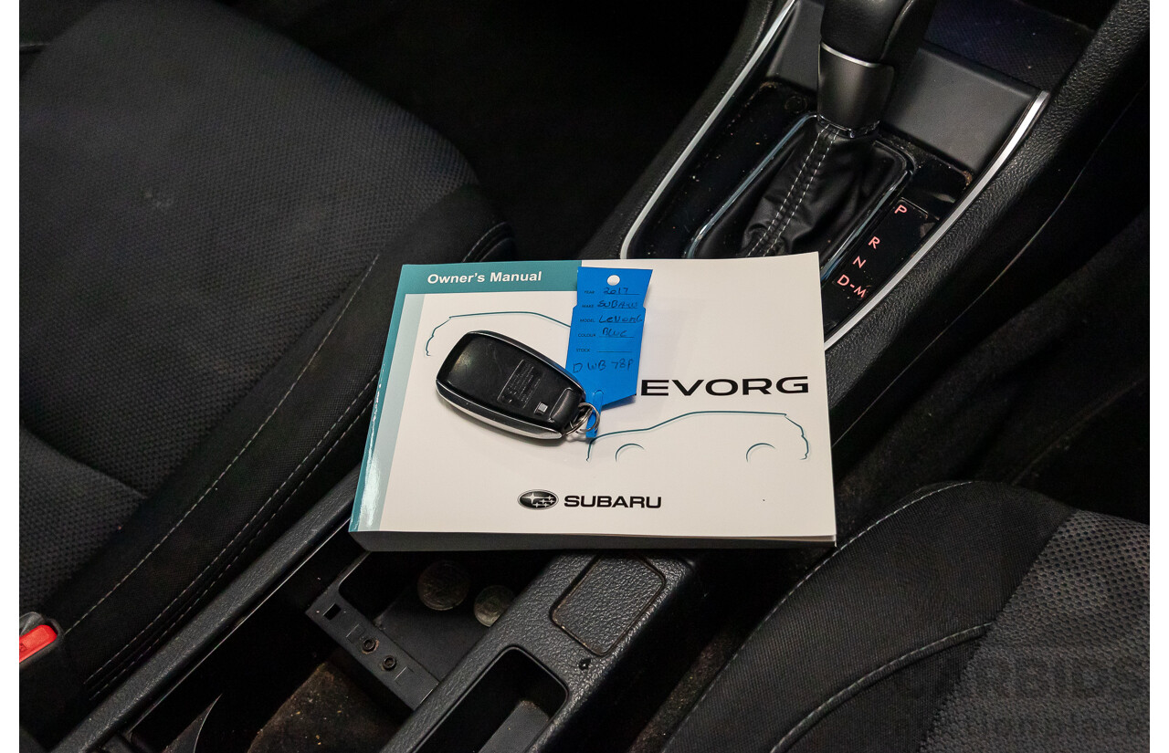 10/2017 Subaru Levorg 1.6 GT (AWD) AWD MY18 4D Wagon Steel Blue Grey Metallic Turbo 1.6L