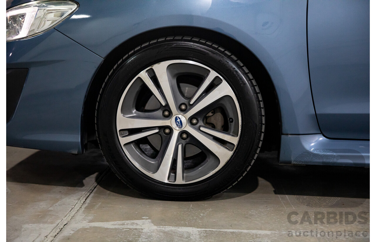 10/2017 Subaru Levorg 1.6 GT (AWD) AWD MY18 4D Wagon Steel Blue Grey Metallic Turbo 1.6L