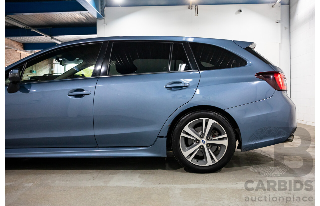 10/2017 Subaru Levorg 1.6 GT (AWD) AWD MY18 4D Wagon Steel Blue Grey Metallic Turbo 1.6L