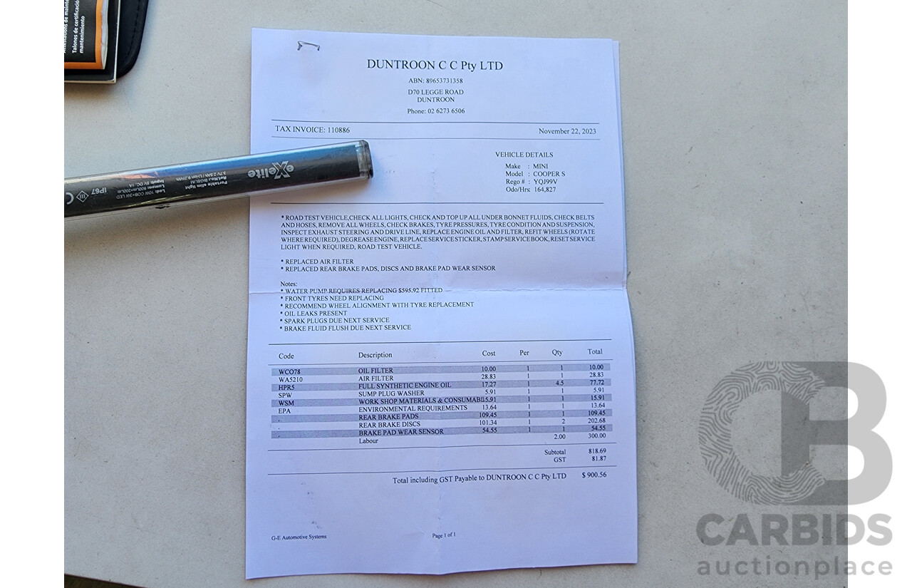 8/2009 Mini Cooper S R56 2d Hatchback White 1.6L