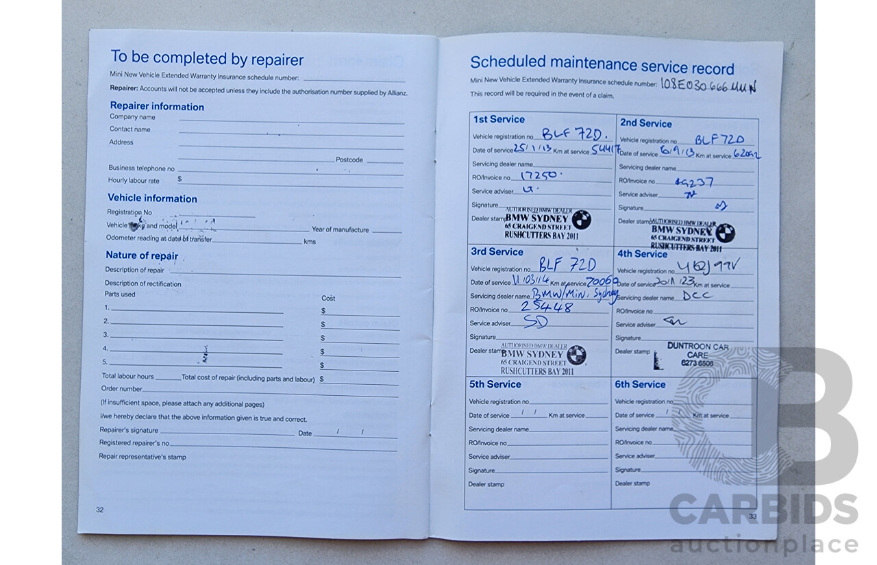 8/2009 Mini Cooper S R56 2d Hatchback White 1.6L