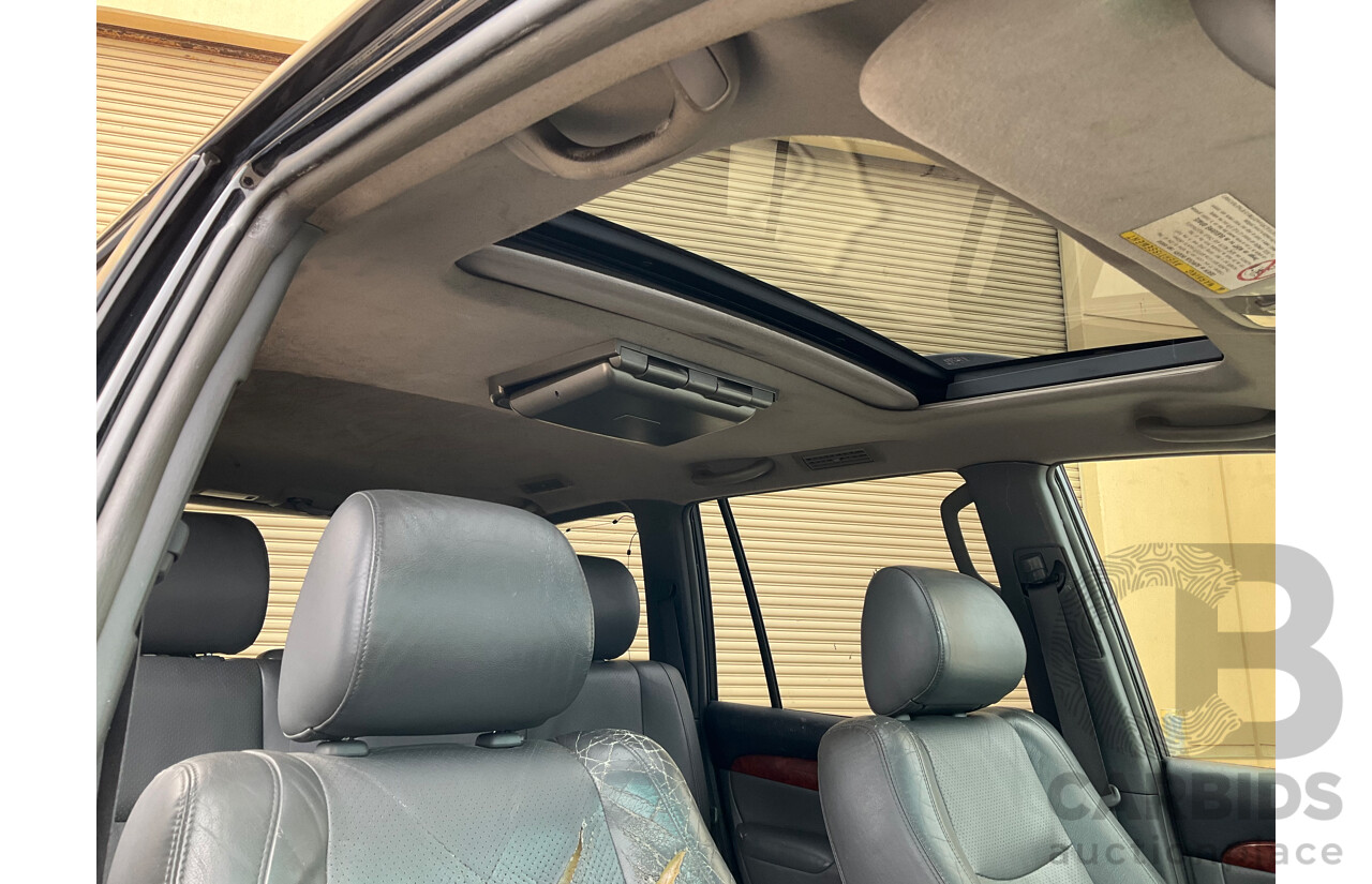 11/2003 Toyota Landcruiser Prado Grande (4x4) GRJ120R 4d Wagon Black 4.0L