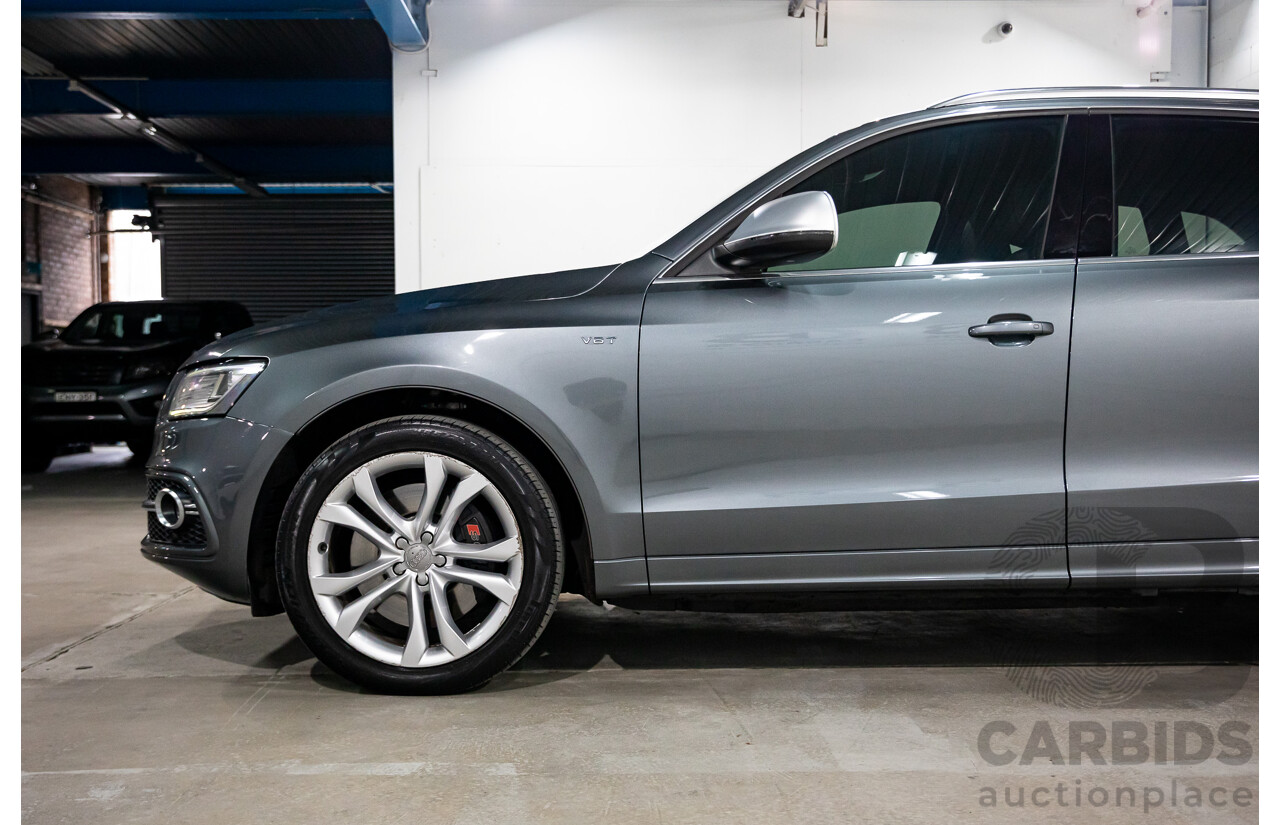 6/2014 Audi SQ5 3.0 TDI Quattro 8R MY14 5d Wagon Monsoon Grey Metallic Twin Turbo Diesel V6 3.0L