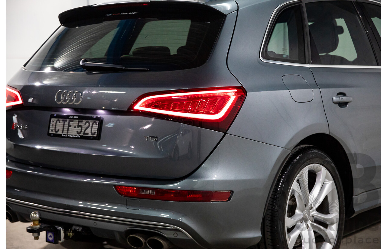 6/2014 Audi SQ5 3.0 TDI Quattro 8R MY14 5d Wagon Monsoon Grey Metallic Twin Turbo Diesel V6 3.0L