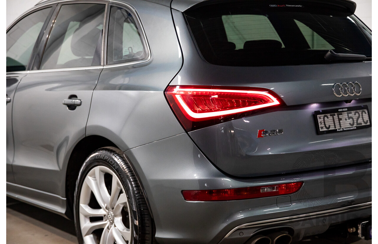 6/2014 Audi SQ5 3.0 TDI Quattro 8R MY14 5d Wagon Monsoon Grey Metallic Twin Turbo Diesel V6 3.0L