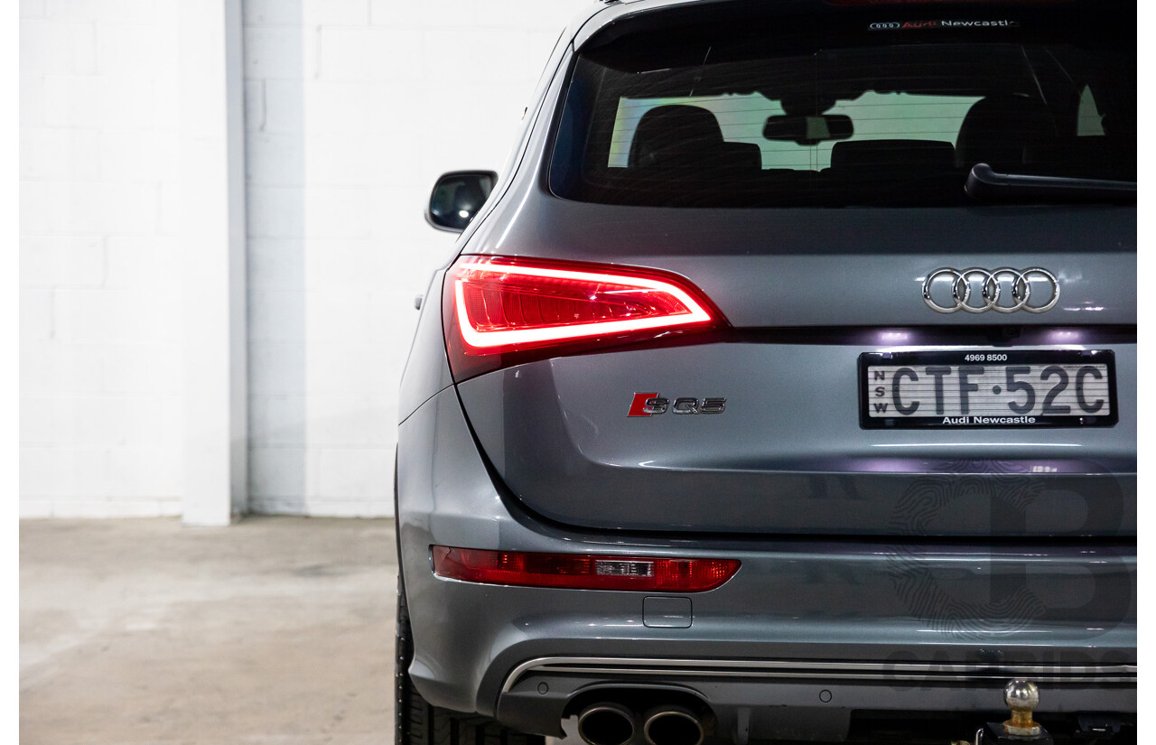 6/2014 Audi SQ5 3.0 TDI Quattro 8R MY14 5d Wagon Monsoon Grey Metallic Twin Turbo Diesel V6 3.0L