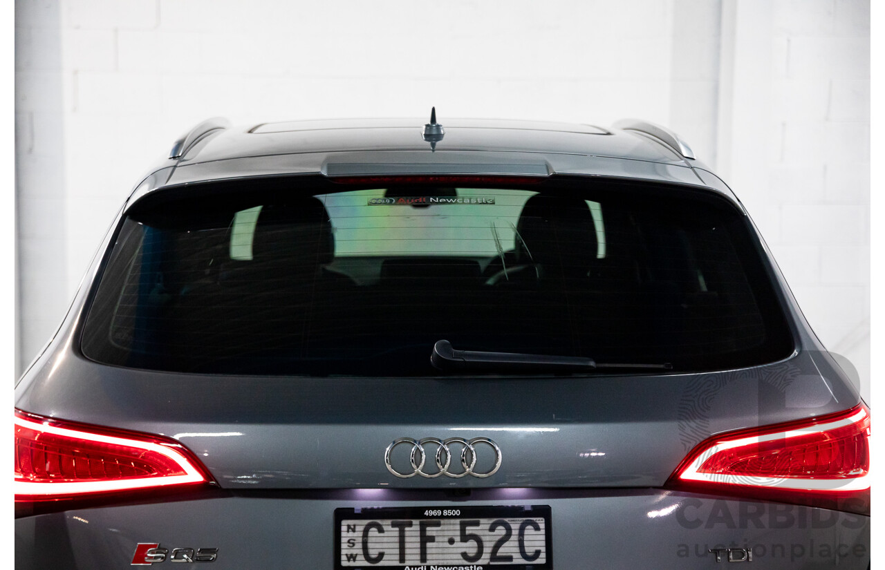6/2014 Audi SQ5 3.0 TDI Quattro 8R MY14 5d Wagon Monsoon Grey Metallic Twin Turbo Diesel V6 3.0L