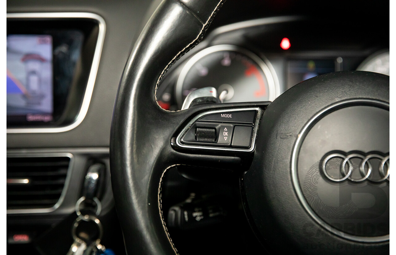 6/2014 Audi SQ5 3.0 TDI Quattro 8R MY14 5d Wagon Monsoon Grey Metallic Twin Turbo Diesel V6 3.0L