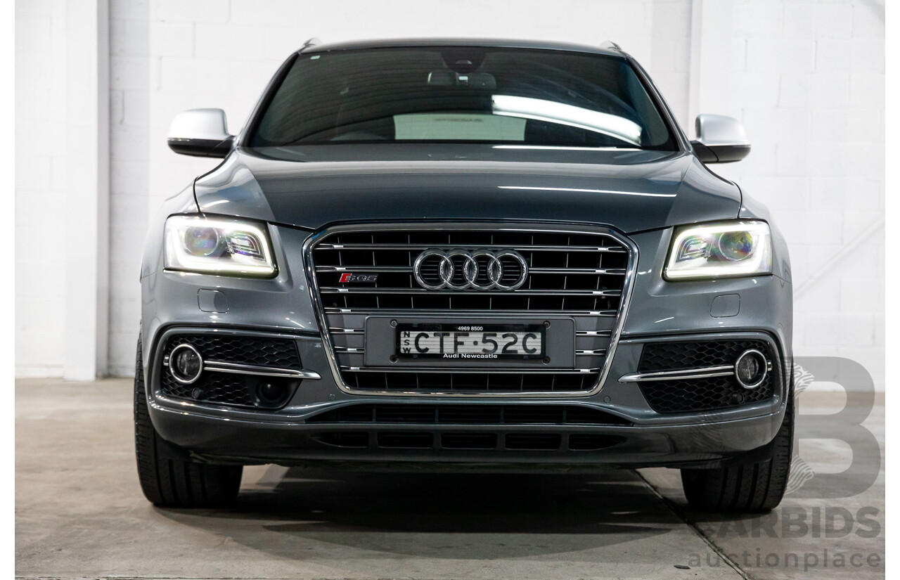 6/2014 Audi SQ5 3.0 TDI Quattro 8R MY14 5d Wagon Monsoon Grey Metallic Twin Turbo Diesel V6 3.0L