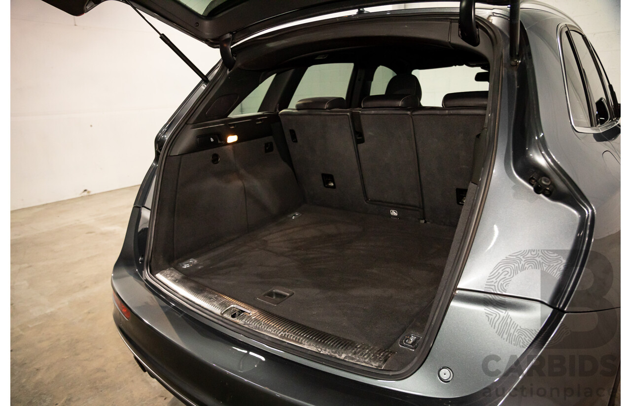 6/2014 Audi SQ5 3.0 TDI Quattro 8R MY14 5d Wagon Monsoon Grey Metallic Twin Turbo Diesel V6 3.0L