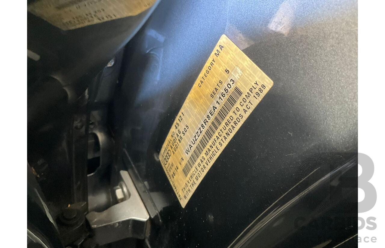 6/2014 Audi SQ5 3.0 TDI Quattro 8R MY14 5d Wagon Monsoon Grey Metallic Twin Turbo Diesel V6 3.0L