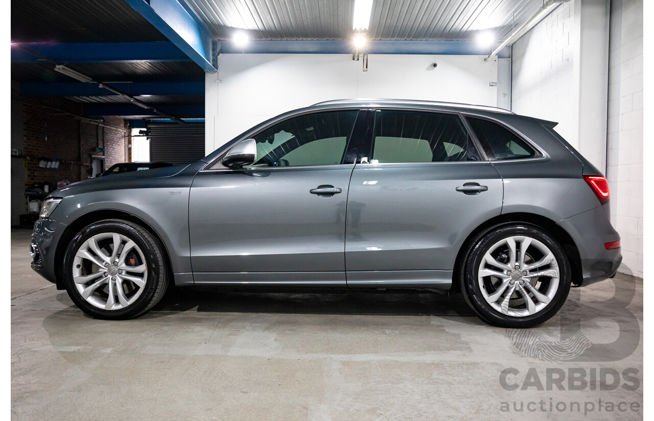 6/2014 Audi SQ5 3.0 TDI Quattro 8R MY14 5d Wagon Monsoon Grey Metallic Twin Turbo Diesel V6 3.0L