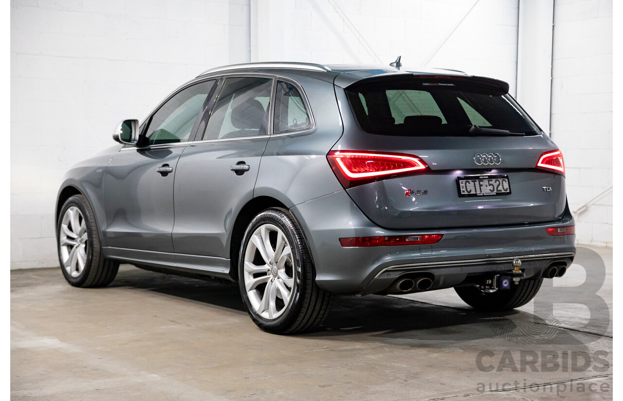 6/2014 Audi SQ5 3.0 TDI Quattro 8R MY14 5d Wagon Monsoon Grey Metallic Twin Turbo Diesel V6 3.0L