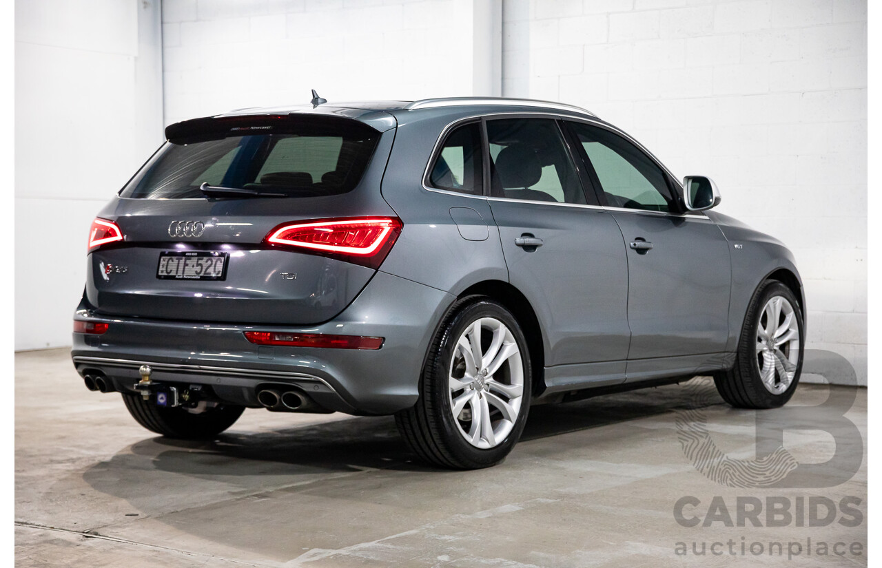 6/2014 Audi SQ5 3.0 TDI Quattro 8R MY14 5d Wagon Monsoon Grey Metallic Twin Turbo Diesel V6 3.0L