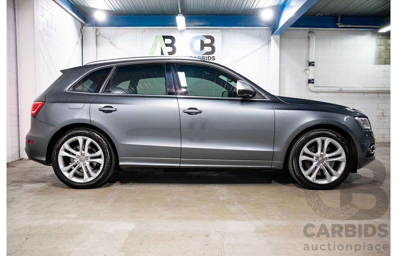6/2014 Audi SQ5 3.0 TDI Quattro 8R MY14 5d Wagon Monsoon Grey Metallic Twin Turbo Diesel V6 3.0L
