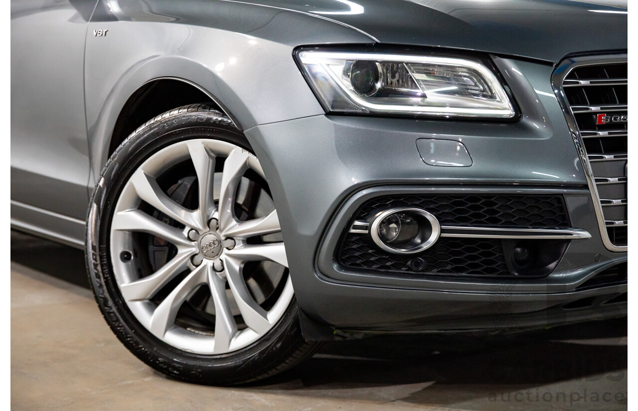 6/2014 Audi SQ5 3.0 TDI Quattro 8R MY14 5d Wagon Monsoon Grey Metallic Twin Turbo Diesel V6 3.0L