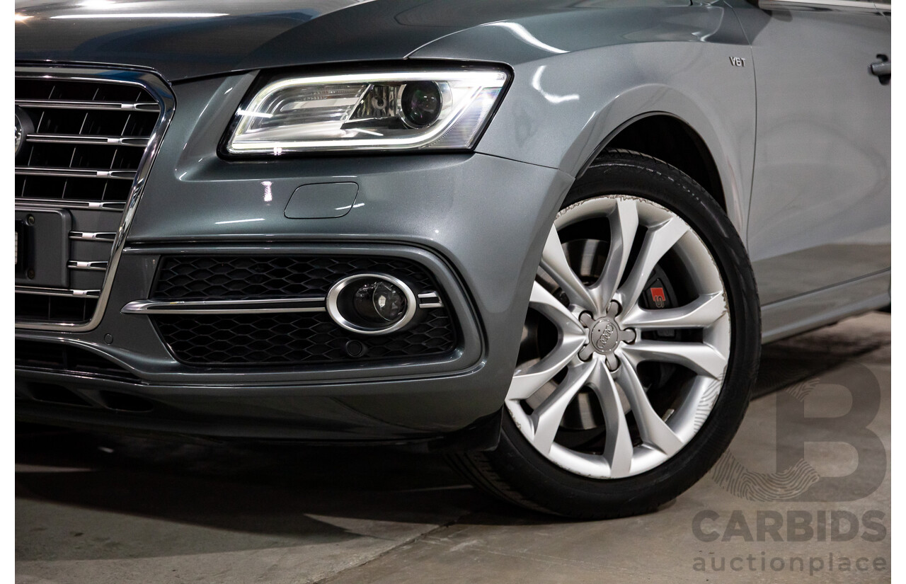 6/2014 Audi SQ5 3.0 TDI Quattro 8R MY14 5d Wagon Monsoon Grey Metallic Twin Turbo Diesel V6 3.0L