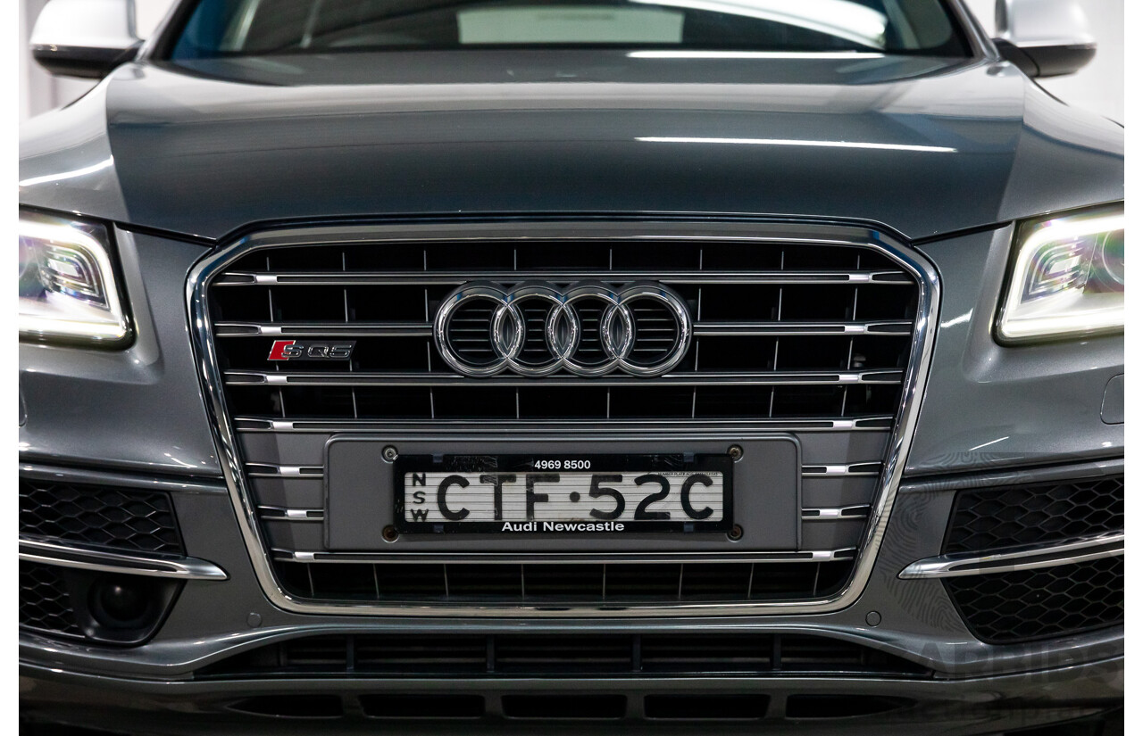 6/2014 Audi SQ5 3.0 TDI Quattro 8R MY14 5d Wagon Monsoon Grey Metallic Twin Turbo Diesel V6 3.0L